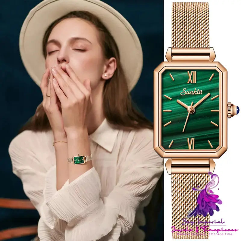 Malachite Green Retro Ladies’ Watch