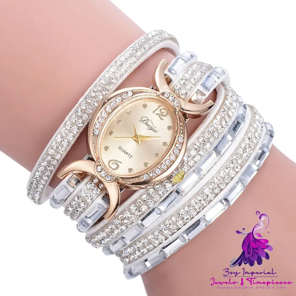 Casual Rhinestone Ladies Watch