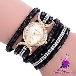 Casual Rhinestone Ladies Watch