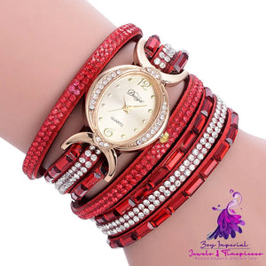 Casual Rhinestone Ladies Watch