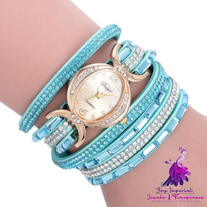 Casual Rhinestone Ladies Watch