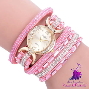 Casual Rhinestone Ladies Watch