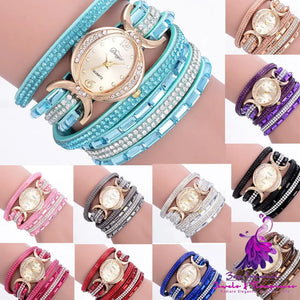 Casual Rhinestone Ladies Watch