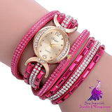 Casual Rhinestone Ladies Watch