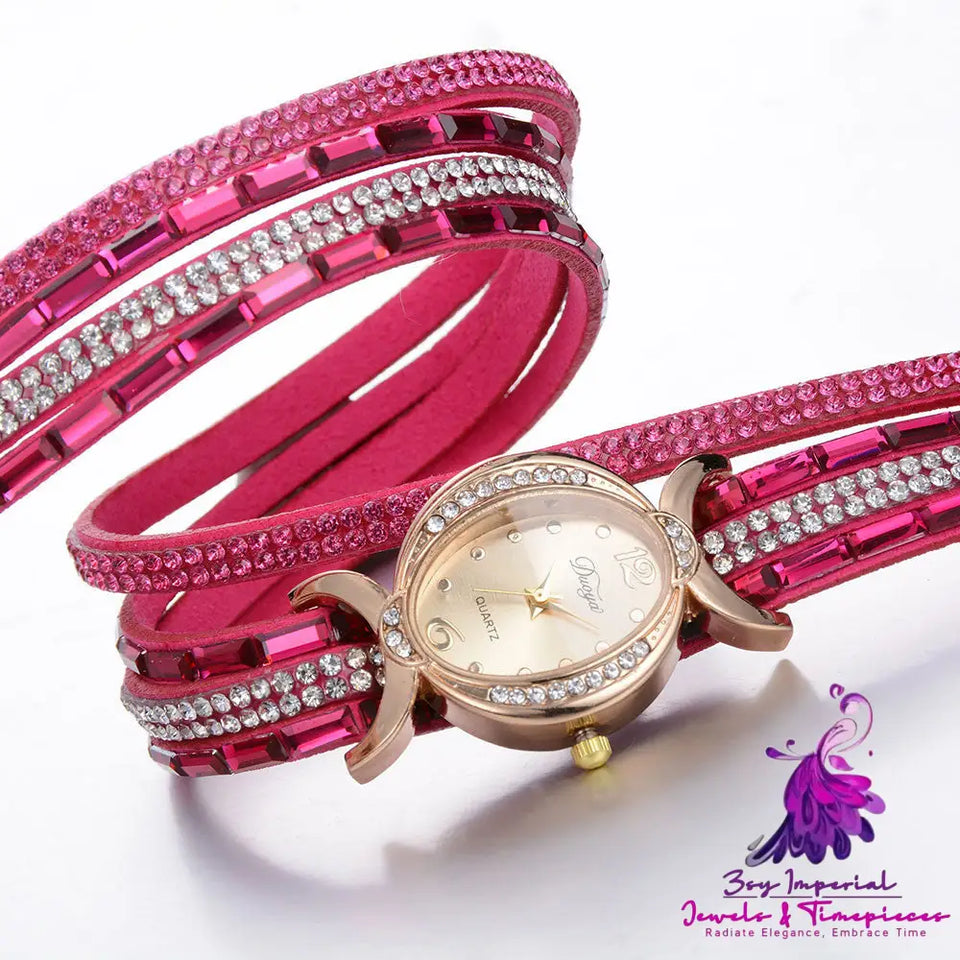 Casual Rhinestone Ladies Watch