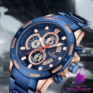 Large Dial Waterproof Luminous Men’s Watch