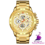 Large Dial Waterproof Luminous Men’s Watch