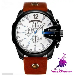 Fashionable Three-eye Men’s Watch