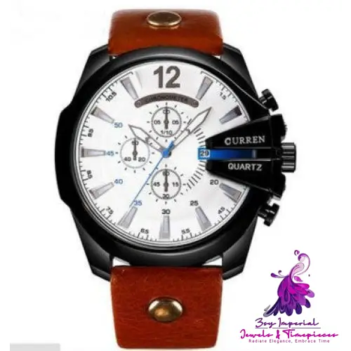 Fashionable Three-eye Men’s Watch