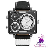 Stylish Large Double Movement Watch