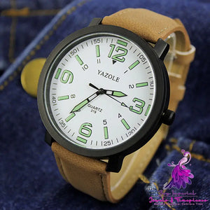 Large Frame Waterproof Luminous Watch