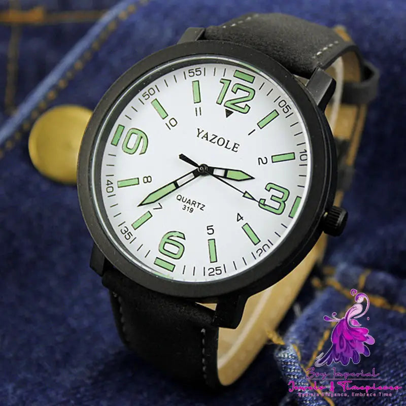 Large Frame Waterproof Luminous Watch