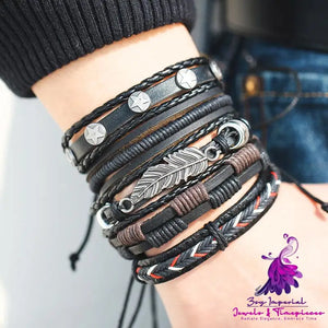 Stylish Multilayer Leather Bracelet