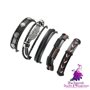 Stylish Multilayer Leather Bracelet