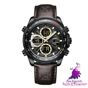 Waterproof Sports Leather Strap Watch