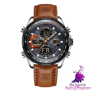 Waterproof Sports Leather Strap Watch