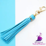 Leather Tassel Key Chain