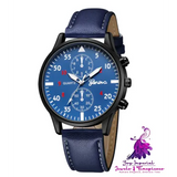 Retro Design Men’s Leather Watch