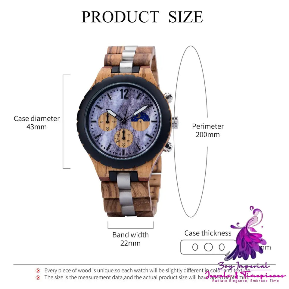 Leisure Business Wood Watch