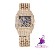 Square Leopard Diamond Women’s Quartz Watch