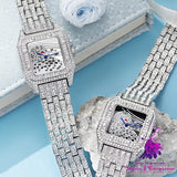 Square Leopard Diamond Women’s Quartz Watch