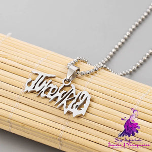 Simple English Letter Necklace