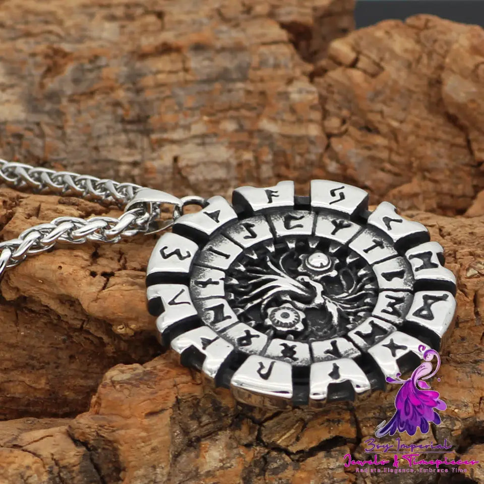 Rune Life Tree Titanium Steel Necklace