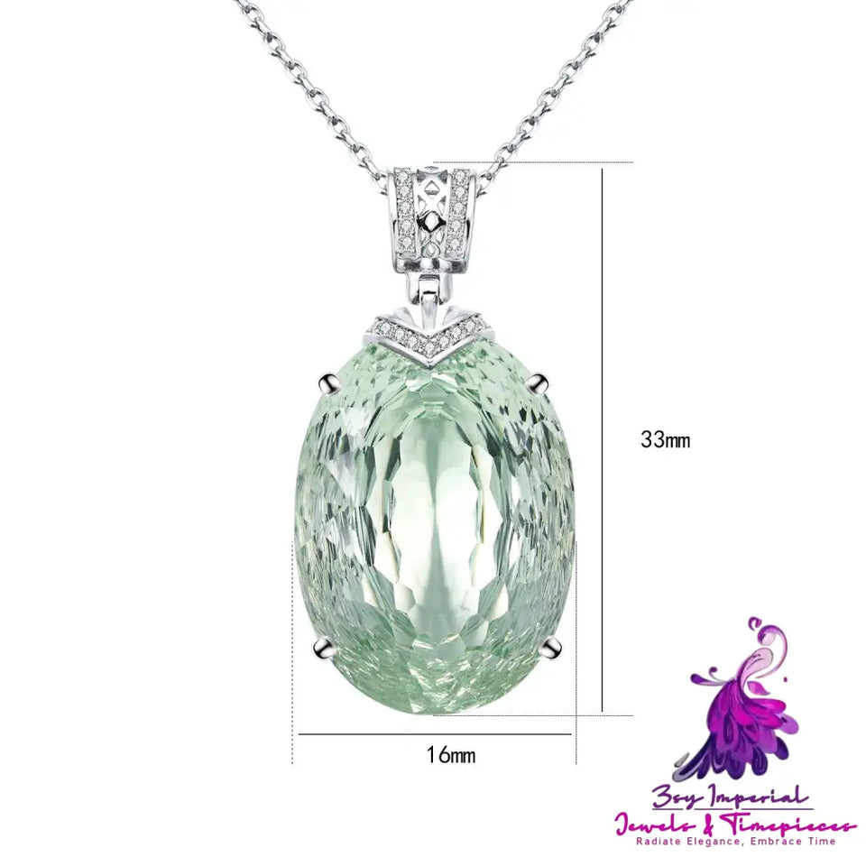 Light Luxury Gem Necklace Pendant