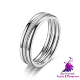 Light Luxury Stainless Steel Ring