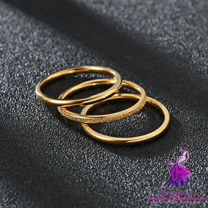 Light Luxury Stainless Steel Ring