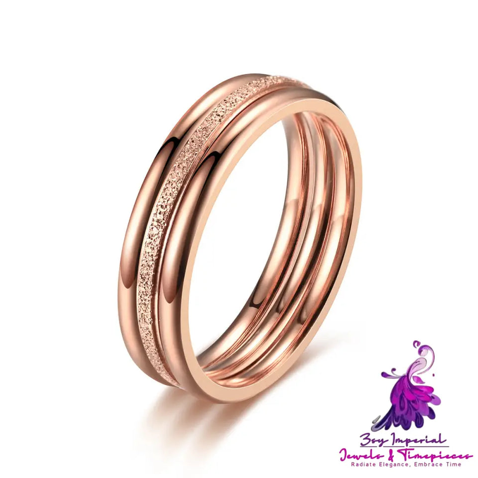 Light Luxury Stainless Steel Ring