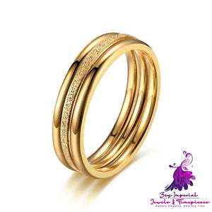 Light Luxury Stainless Steel Ring