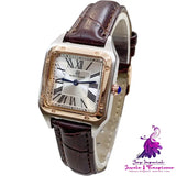 Light Luxury Sweet Square Dial Ladies Watch