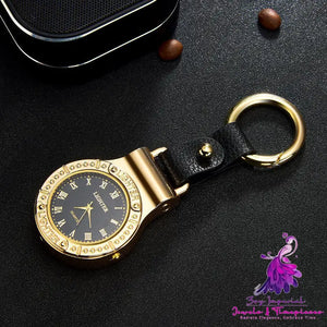 Rechargeable USB Metal Lighter Watch