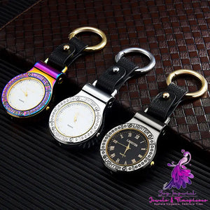 Rechargeable USB Metal Lighter Watch