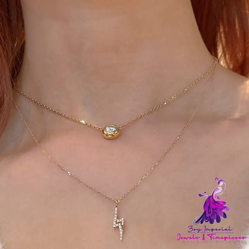 Lightning Full Diamond Necklace