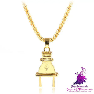 Creative Alloy Lightning Pendant