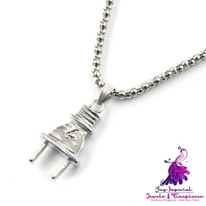 Creative Alloy Lightning Pendant