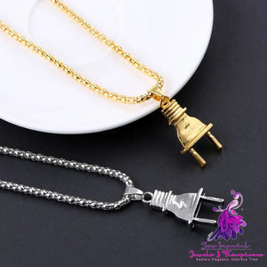 Creative Alloy Lightning Pendant