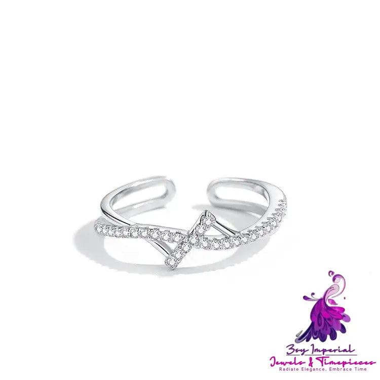 Women’s Niche Sterling Silver Intertwined Lightning Ring