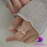 Women’s Niche Sterling Silver Intertwined Lightning Ring