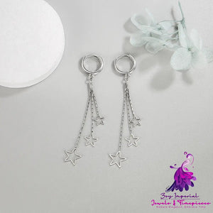 S925 Silver Tassel Earrings Women’s Long Style