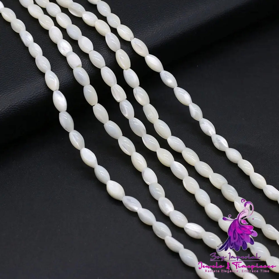 Fashion White Horseshoe Loose Beads