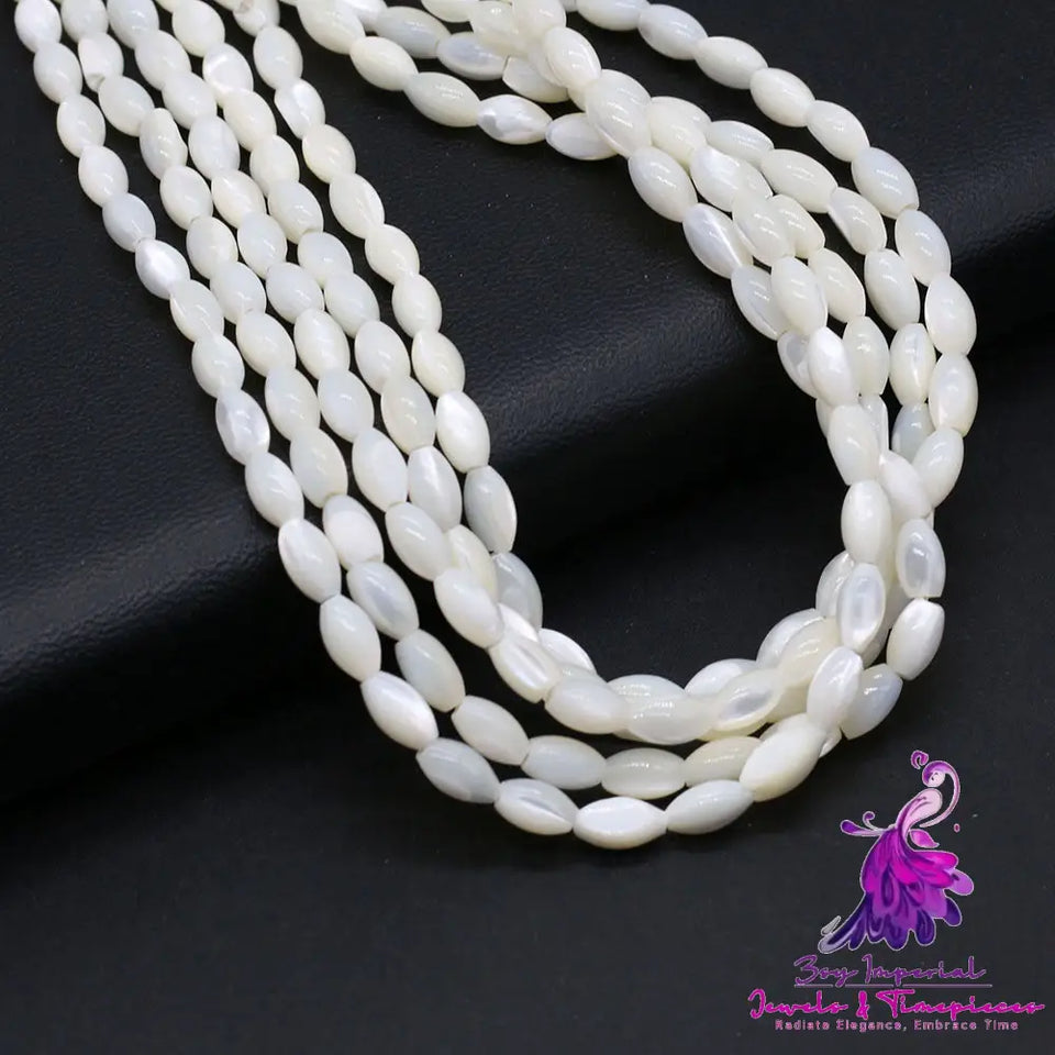 Fashion White Horseshoe Loose Beads