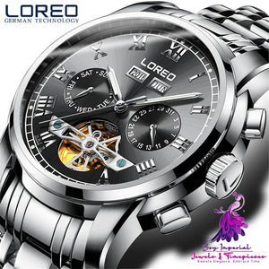 Stylish LOREO Men’s Mechanical Watch