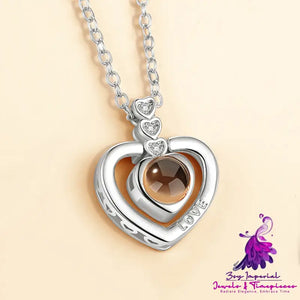 Love Memory Projection Necklace