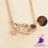 Love Memory Projection Necklace