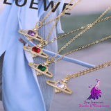 Zircon Love Necklace for Women