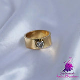 Simple Love Zircon Ring