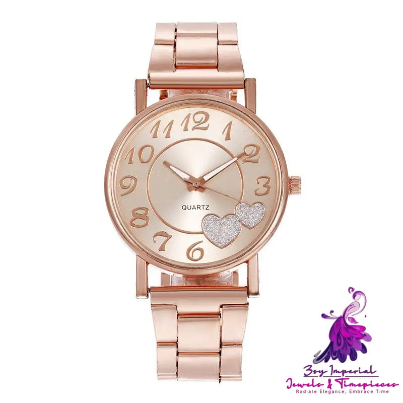 Women’s Love Steel Band Quartz Watch